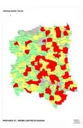 Map of Arakalgud Taluk as per 2001 Census