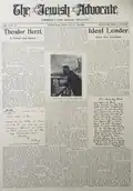 Issue of July 9, 1909 honoring Theodor Herzl