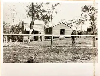 Wesleyan Methodist parsonage (left) and church (right), 1892