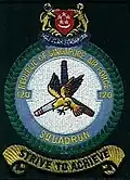 The old 120Sqn shoulder patch with the Skylark (Alouette in French) as the centerpiece.