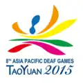 Logo of the 2015 Asia Pacific Deaf Games[36]
