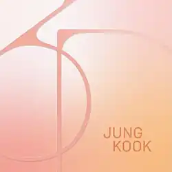The name of the artist is a normal orange color, while the "3D" text and background is a pastel-light orange gradient.