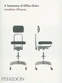 Image of book's dust jacket showing an illustration of an office chair (hardback cover is red and include only the title, not the illustration).