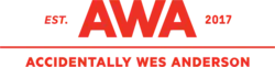 Bold red typographic logo with horizontal line