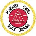 Official seal of Alamance County, North Carolina
