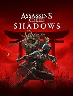 Cover art, depicting Yasuke and a ninja in front of torii in red background