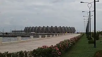 Daytime view of Baku Crystal Hall