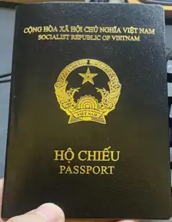 Passport issued under simplified procedure, black cover page (HCPT-RG model)