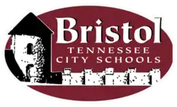 Red oval containing an interpretation of Bristol Municipal Stadium
