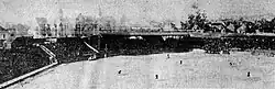 Chutes Park baseball field on opening day 1909