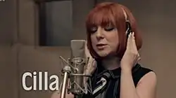 Series title over Sheridan Smith porrtaying Cilla Black