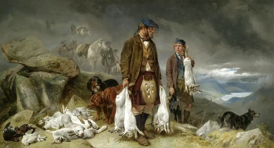 Coming Out of the Mist by Richard Ansdell