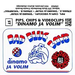 Cassette single cover for "Dinamo ja volim"