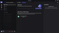 Screenshot depicting Discord's home screen in 2026