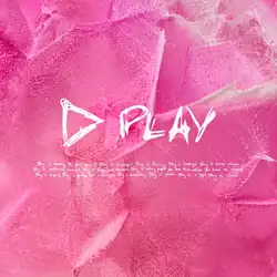 A triangle outline and the album's title displayed in white text over a pink background