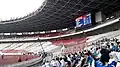 The spectators in the tribune during 2018 Asian Para Games athletics
