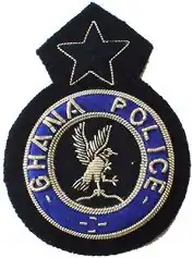 Ghana Police Service patch depicting the service logo