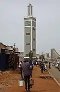 The mosque's minaret