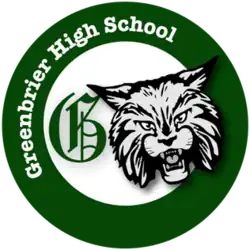 Green circle with the face of a bobcat