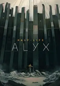 Cover art, depicting Alyx standing in front of a Combine wall