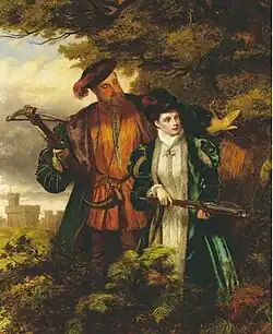 Henry VIII and Anne Boleyn Deer Shooting in Windsor Forest by William Powell Frith