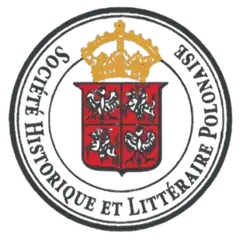 Red coat of arms with a crown