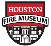 Red badge with the diagram of Fire Station No. 7