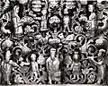 Ilya Schor, Chanukioth, detail, engraved and pierced silver, 1950s