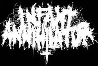 The band's logo, which was drawn by guitarist Eddie Pickard.