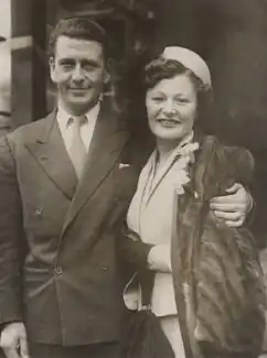 Benson with her first husband