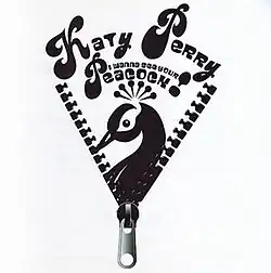 A zipper being unzipped to show a peacock