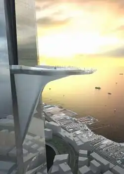 3rd proposed design of the sky terrace