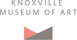 Overlapping pink and gray triangles