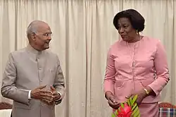 Dame Dougan meets President Ram Nath Kovind of India, 2022.