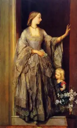 Lady Margaret Beaumont and Her Daughter by George Frederick Watts