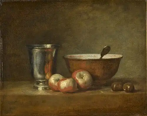The Silver Goblet by Jean-Baptiste-Siméon Chardin