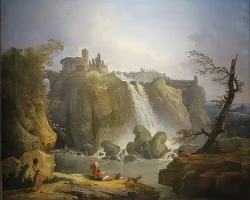 The Waterfalls of Tivoli by Hubert Robert