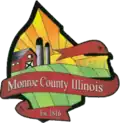 Official logo of Monroe County, Illinois