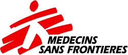 Logo of Medecins Sans Frontieres, in English Doctors Without Borders
