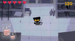 Gameplay footage of a black cat vanquishing ghosts
