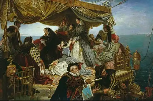 Mary Stuart's Farwell to France by Henry Nelson O'Neil