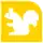 Pictogram of Aragón metro station. It features the silhouette of a squirrel.