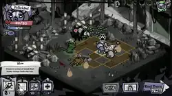 The player's party of cats use special abilities and items when in combat.