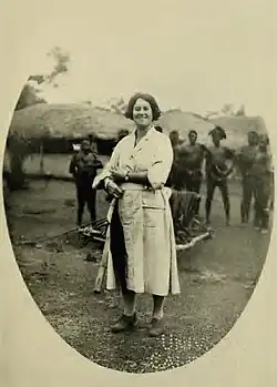 A photo of Mrs T. Alexander Barns in 1921.