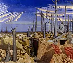 Oppy Wood, 1917. Evening by John Nash