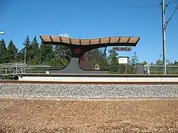 Põllküla station is one of the smallest on the westward Elektriraudtee line.