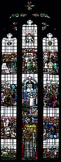 S.Matthew window in S.Margaret, Leiston, Suffolk, memorial to her parents
