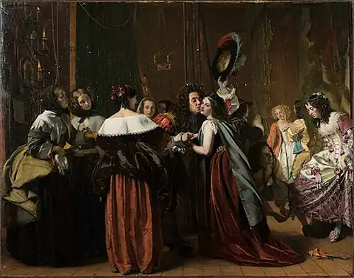 Pepys and Nell Gwynne by Augustus Leopold Egg
