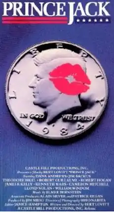 A coin with a lipstick print on it