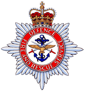 Logo of the Defence Fire and Rescue Service